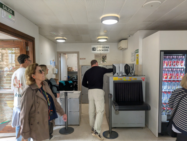 Lockers and Toilets at the Alhambra